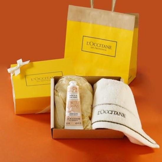 LOCCITANE Neroli Orchid Hand Cream 30mL Towel Gift Set