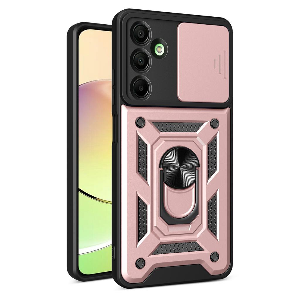 AMORUS For Samsung Galaxy A16 5G/4G Case Kickstand PC+TPU Phone Cover with Camera Lens Slider