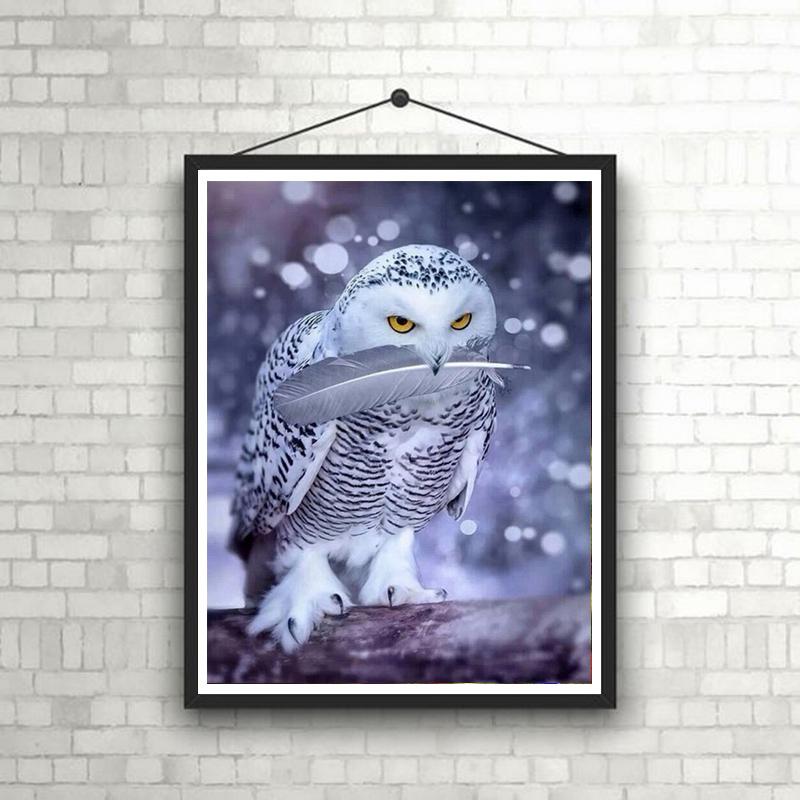 DIY Eagle 5D Diamond Painting Full Square Drill Owl Animal Diamond Embroidery Mosaic Resin Cross Stitch Art Wall Home Decor