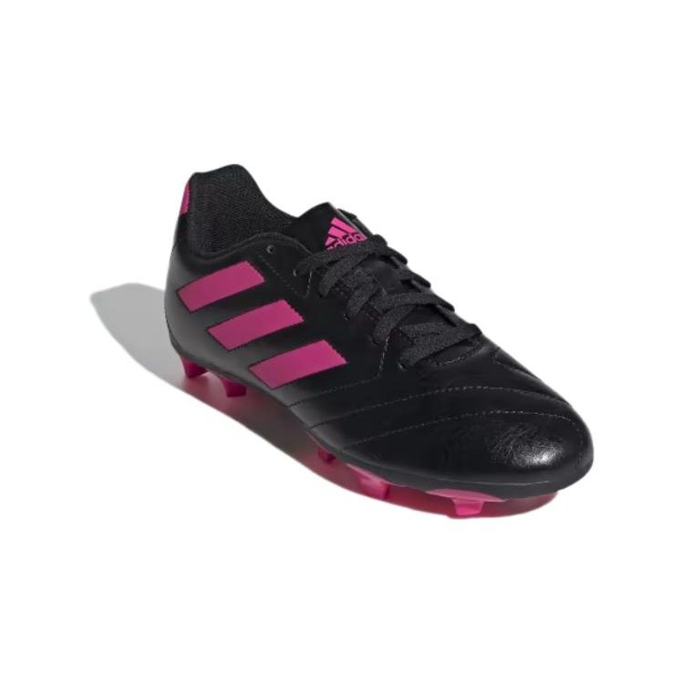 Adidas Goletto VII Comfortable Versatile Durable Low-Top Kids Soccer Shoes Kids Soccer Shoes Black Pink FV2895