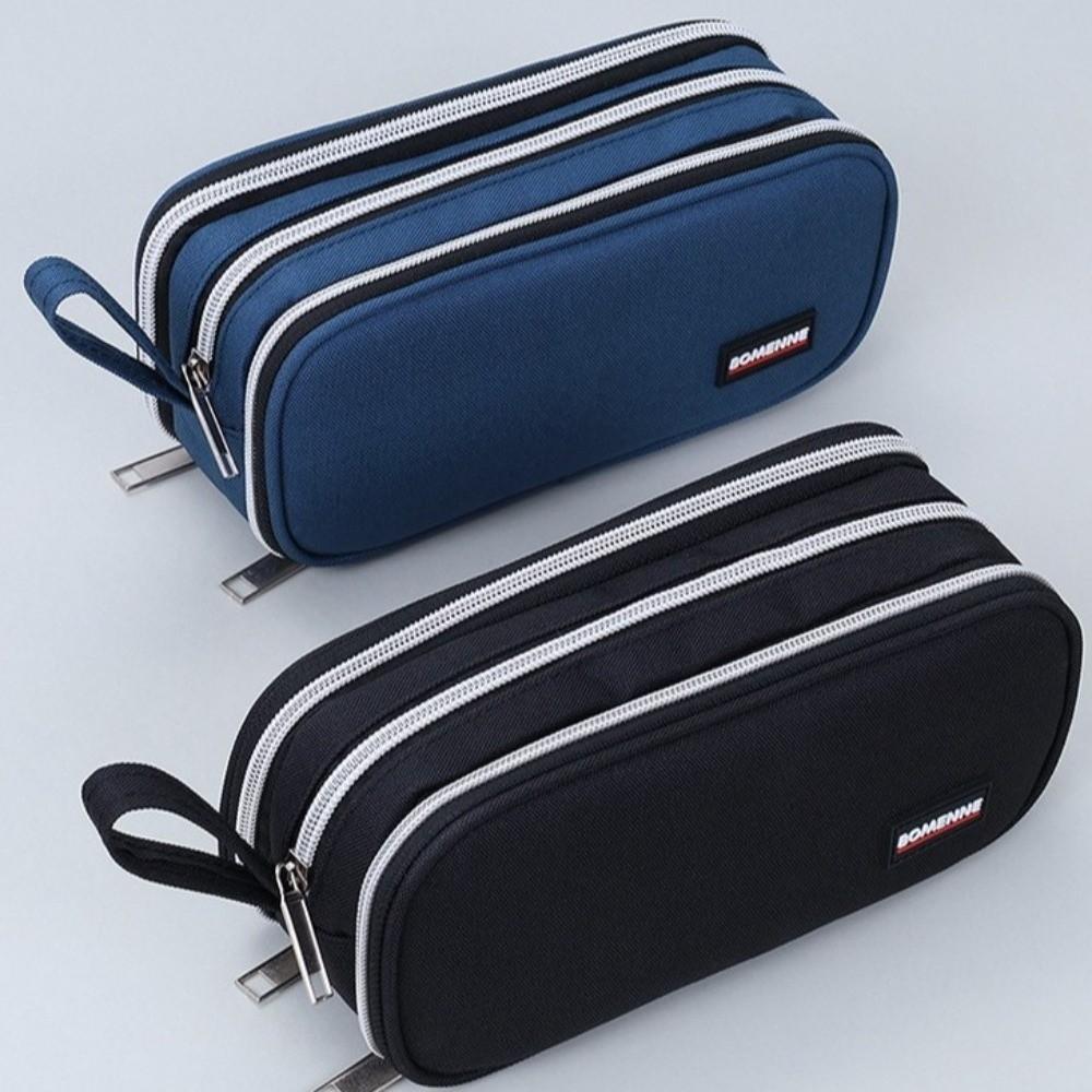 Three-Layer Stationery Box Multi-Functional Stationery Organizer Pencil Bag  Elementary School