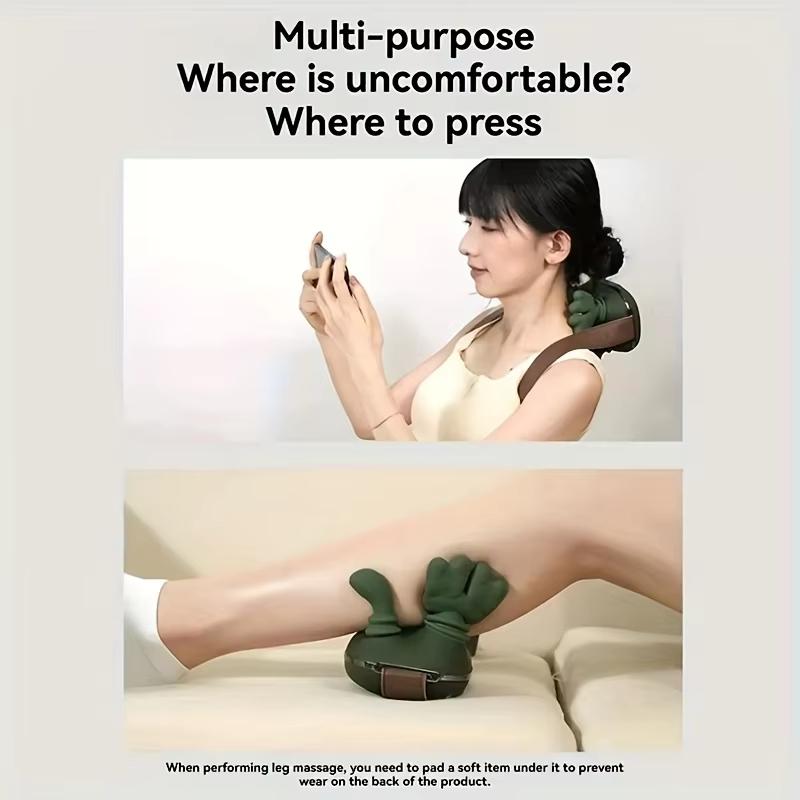Bionic Finger Neck Shoulder Trapezius Muscle Relax Massager Neck Cervical Kneading Kneading Massage Shawl Neck Masajeador