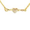 Heart Necklace Chain Connector Magnetic Connector Clasp Jewelry Making Clasp Rhinestone