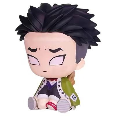 Genuine Action Figure Kimetsu No Yaiba Akaza Kochou Shinobu Genuine Action Figure Small Round Eyes Gacha Figure Model Toys
