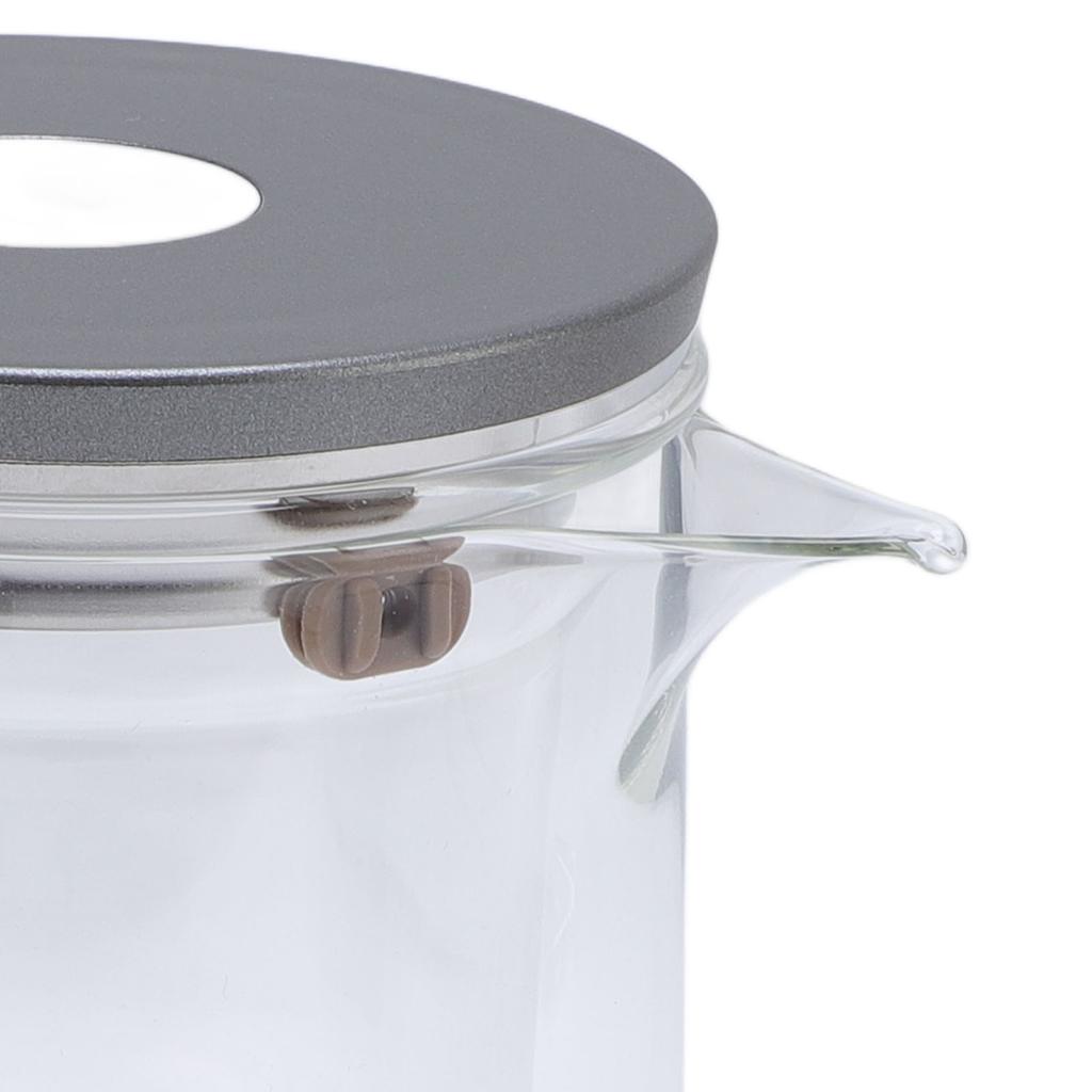 Wassertrennungs-Glastheekanne 600ml Transparent Magnetische Glas-Teekanne mit Sieb und Deckel