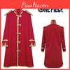 Cotton Fabric Pirate King Luffy Cosplay Costume Captain's Style With Hooded Cape And Straw Hat