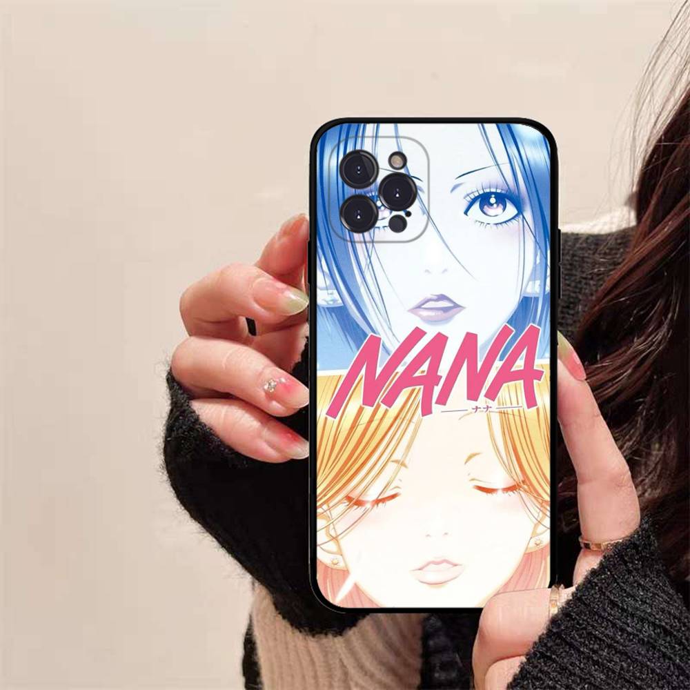 Anime Cool Nana Osaki Line Plating Phone Case For IPhone 16 15 14 13 12 Mini 11 Pro XS Max X XR SE 6 7 8 Plus Soft