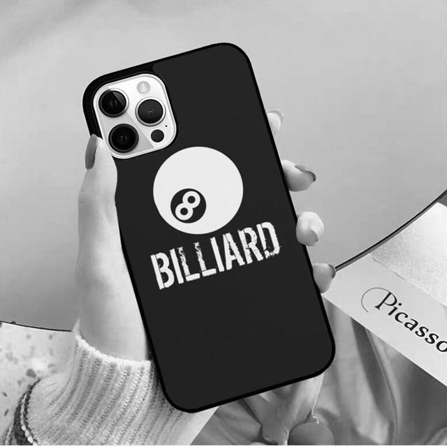 Billiards Eight Ball Phone Case Back Cover for iPhone 17 Air 16 15 14 13 11 12 Pro Max PlusS Shell Coque