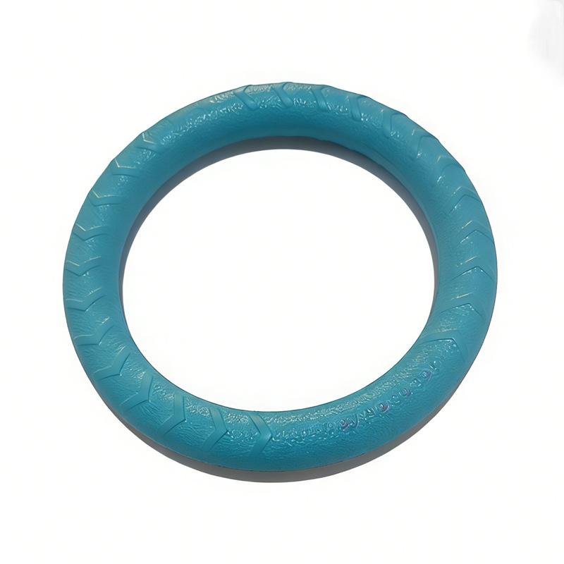 Jouets pour Chiens Disques Volants pour Animaux Anneau d'Entraînement pour Chien en Eva Tireur Jouets Résistants pour Chiens Anneau de Morsure Flottant pour Chiots Jouet Interactif (Blue,28CM) bleu
