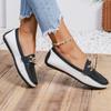 Shoes for Women 2024 Hot Sale One Kick Women's Flats Autumn Round Toe Mixed Colors Outdoor Casual Flat Comfortable Loafers