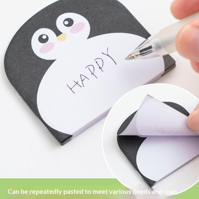 240/960 Sheets Large Capacity Adhesive Animal Shaped Memo Pads Cartoon Cute And Interesting Animal Shaped Sticky Notes