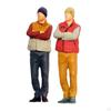 1/64 Men Model Resin Painted Figure Tiny People for Fairy Gardens DIY Scene School Project