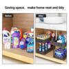 Organizér pro uložení pod dřez s háčky, 2úrovňový výsuvný košík do skříně, výsuvná zásuvka pro koupelnu a kuchyň