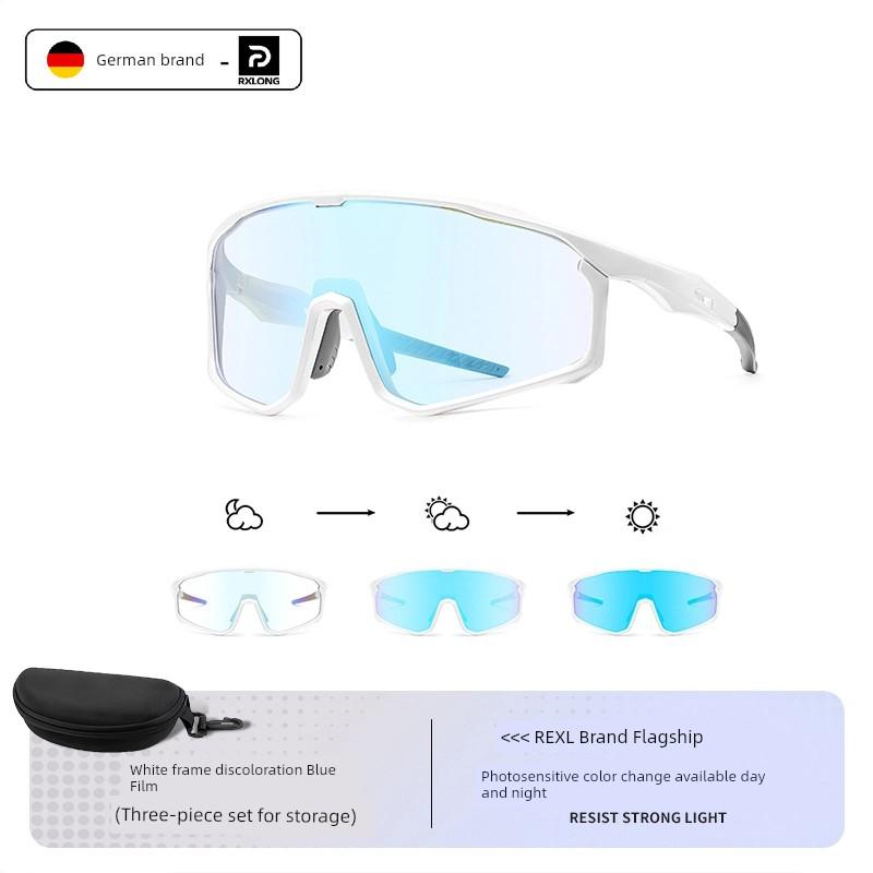 Cycling Goggles for Men and Women, Windproof Glasses for Cycling, Day and Night Color-Changing, Bicycle, Motorcycle, Running Sports Sunglasses