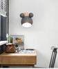 Nordic Mickey Wall Lamp: Cute Macaron Design for Children's Bedroom or Bedside, Ancient Town Lighting Style