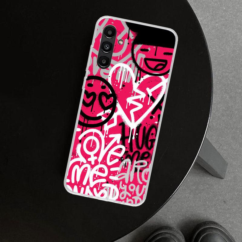 Graffiti Fashion Cool Phone Case Cover for Samsung Galaxy A17 A16 A26 A36 A56 A57 A37 A15 A25 A35 A55 A14 A24 A34 A54 A13 A23 A3
