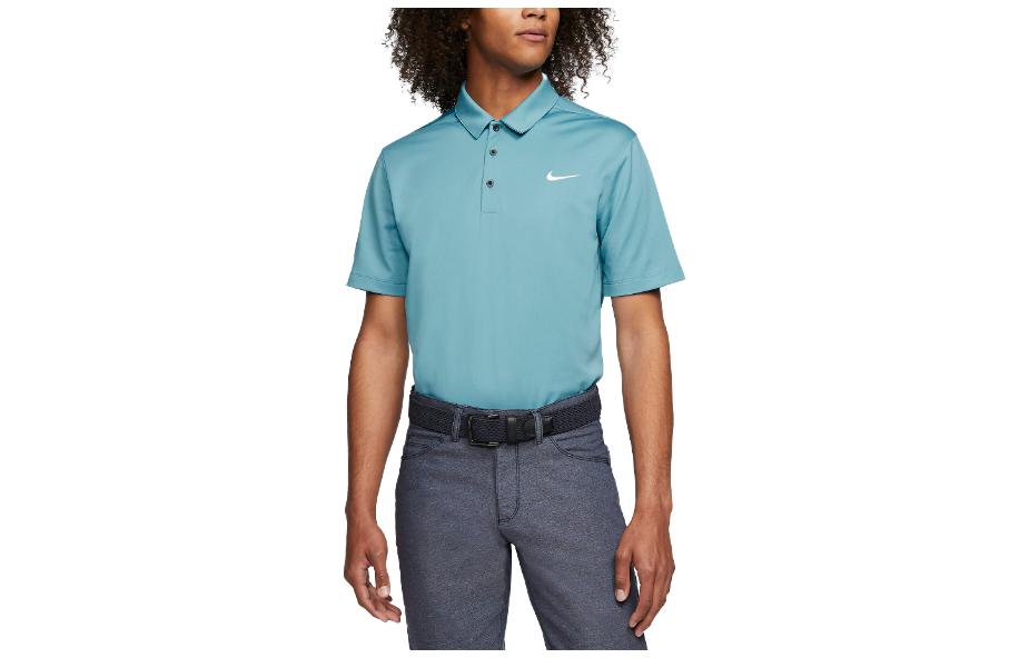 Nike Polo Shirts Men s Blue Polo Collar Moderate Straight Fit CT4581-424 XXL