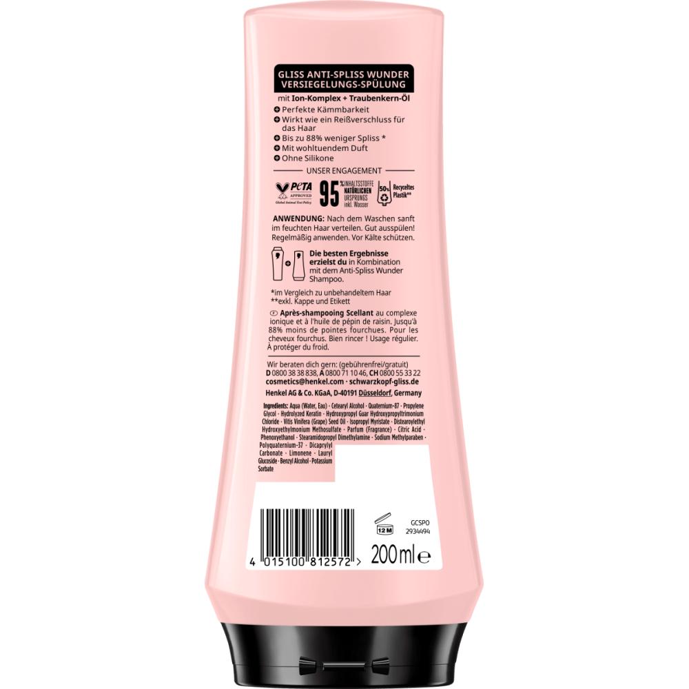 Schwarzkopf Glisker Anti Split End Conditioner 200ml