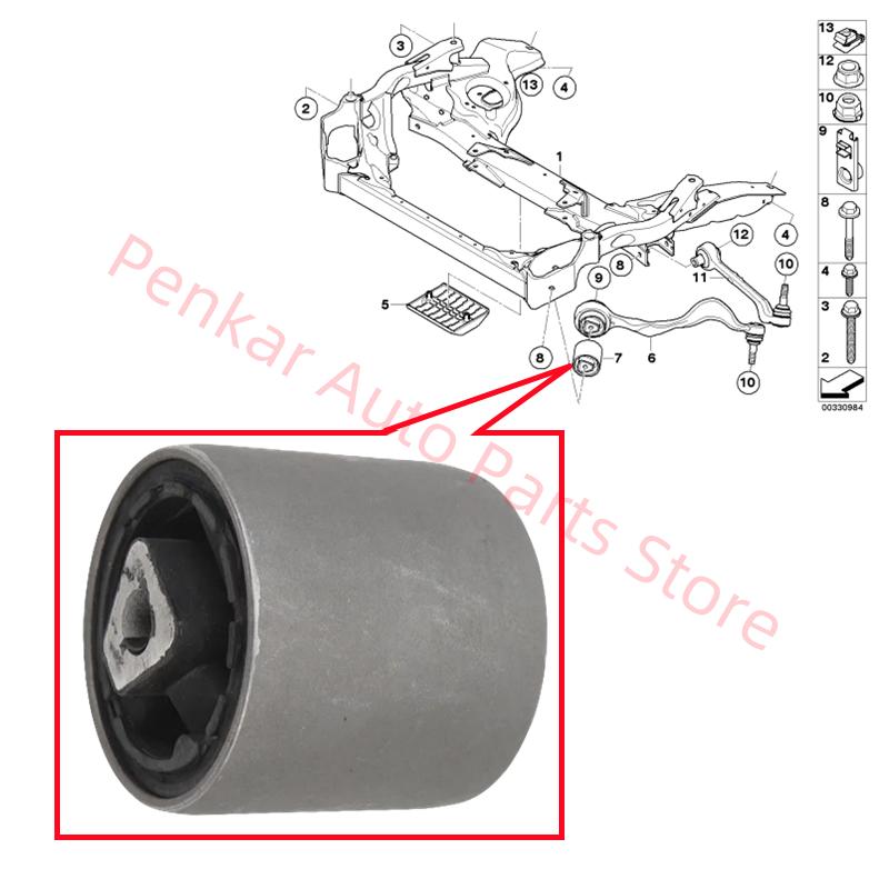 31126763719 Front Control Arm Bushing For BMW E81 E87 116 118 120 125 130 E90 E91 E92 E93 316 318 320 323 325 328 330 335 X1 E84