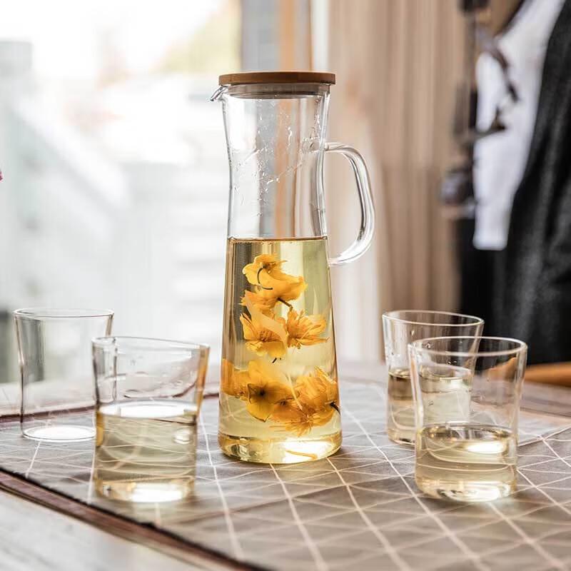 Sohome 500ml Fashion Bamboo & Wood Personal Glass Cup