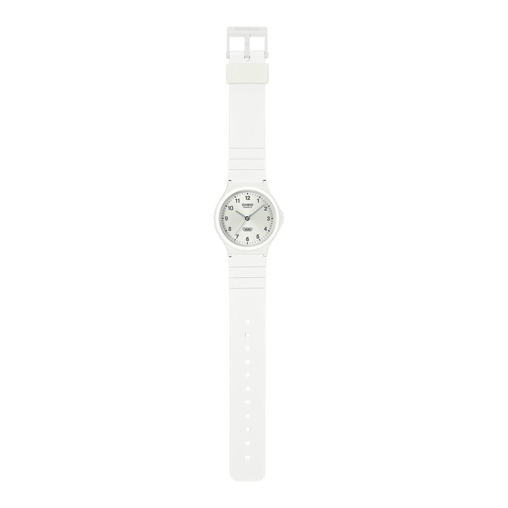 Casio Zegarek męski POP Analog Bio Resin Strap Silver Dial Quartz MQ-24B-7B