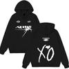 Męska Damska Bluza z Kapturem XO The Weeknd Stadium Tour Unisex Oversize Marka Muzyczna Podwójny Nadruk Przód Tył Bluza z Kapturem Casualowa Uliczna Codzienna