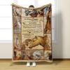 Customizable Flannel Blanket - English Envelope Series, Perfect Mother's Day Gift