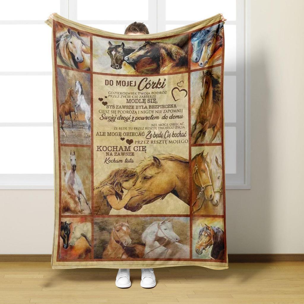 Customizable Flannel Blanket - English Envelope Series, Perfect Mother's Day Gift