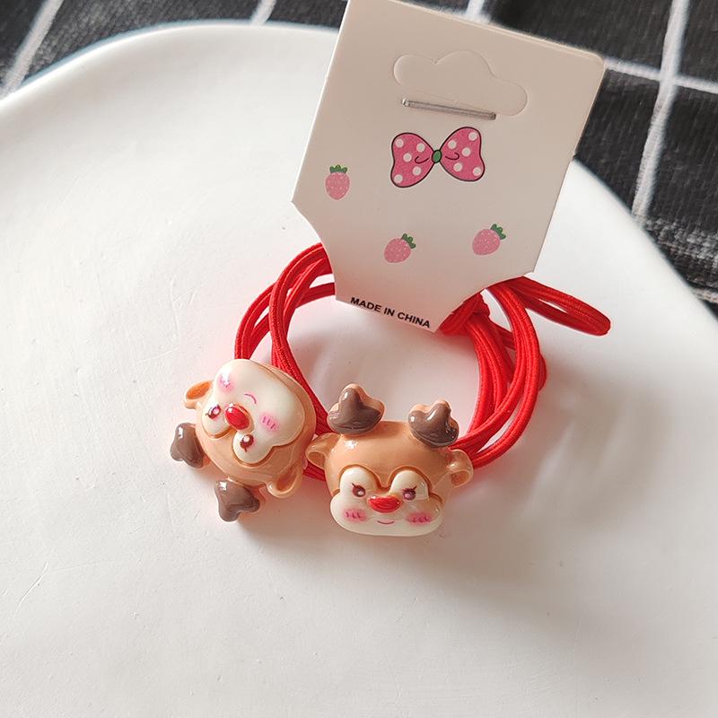 2024 Christmas Kids' Hair Accessories: Santa, Snowman, Reindeer Tree Hair Ties & Scrunchies