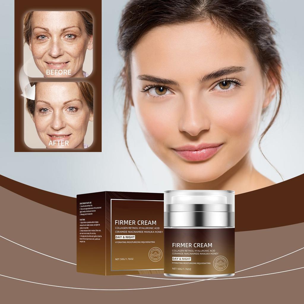 Aging And Wrinkle Moisturizing Cream Lifts, Tightens, Facial And Neck Lines, Contours, Day And Night Moisturizing Cream