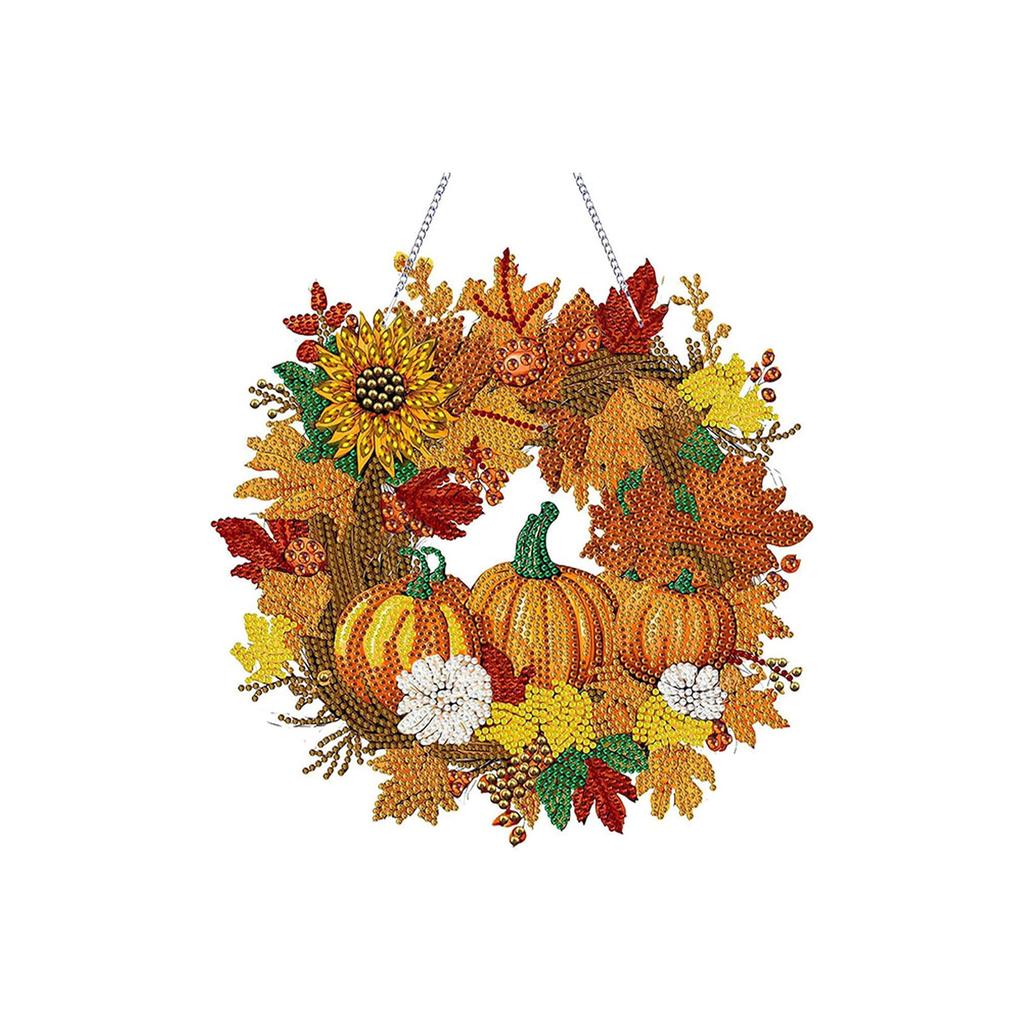 Diamond Art Hanging Decoration Set Halloween, Christmas, Thanksgiving Home Door Hanging Decor Painting