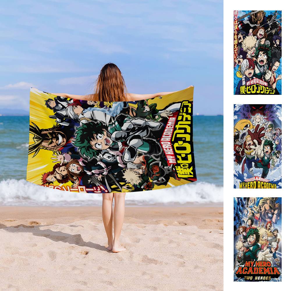 M-My H-Hero A-Academia 8 Microfiber Blanket Quick Drying Beach Towels Oversized Printing Super Absorbent Pool Towel Blanket