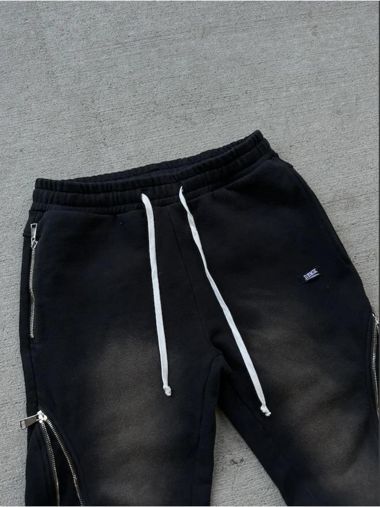 Pantalones Casuales Holgados Streetwear Y2K Retro Decoración con Cremallera Pantalones de Chándal Pantalones Hombre Mujer Harajuku Hip Hop Letra Pantalones Jogging