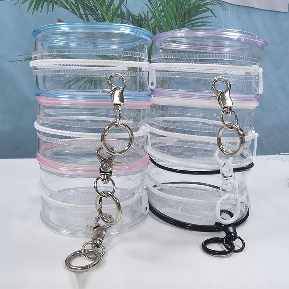 10CM Jewelry Organizer Transparent Storage Box Pouch Mystery Box Plastic Box Cute Doll Bag Organization Keychain Dustproof Case