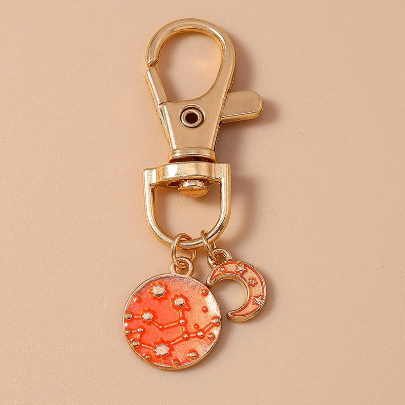 

Cute Enamel Moon Star Keychain Planet Key Ring Pendant for Car Key Holder Women Girls Handbag Decor Jewelry Accessories