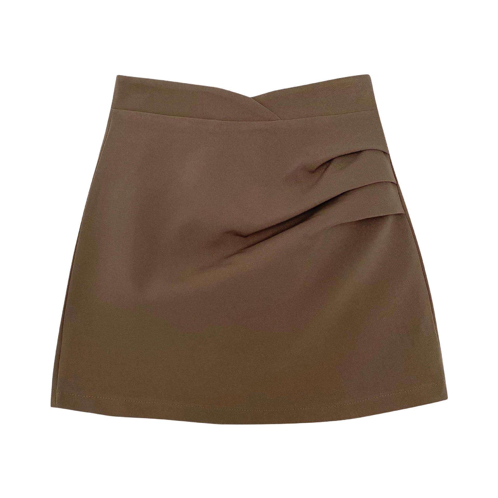 

Женское черное платье с высокой талией и плиссированной юбкой А-силуэта, стройнящее, для осени/зимы 2XL хаки