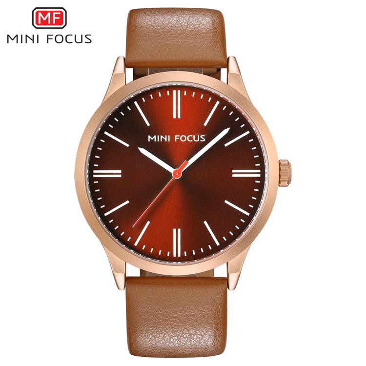 

Men s Watch Simple Japanese Movement Waterproof Leather Strap Watch