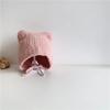Cute Bear Baby Plush Hat Winter Warm Ear Protection Beanie Cap for Infant Boy Girl Solid Color Cartoon Kids Earmuff Caps Bonnet