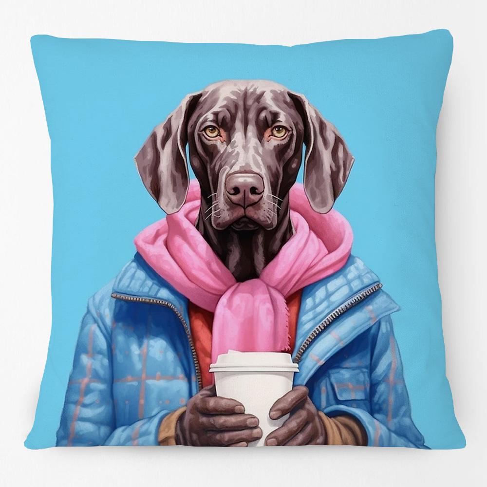 Fashion Dogs Posters Cushion Cover Rottweiler Beagle Australian Shepherd Shorthaired Pointer Dog Print Linen Pillow Case