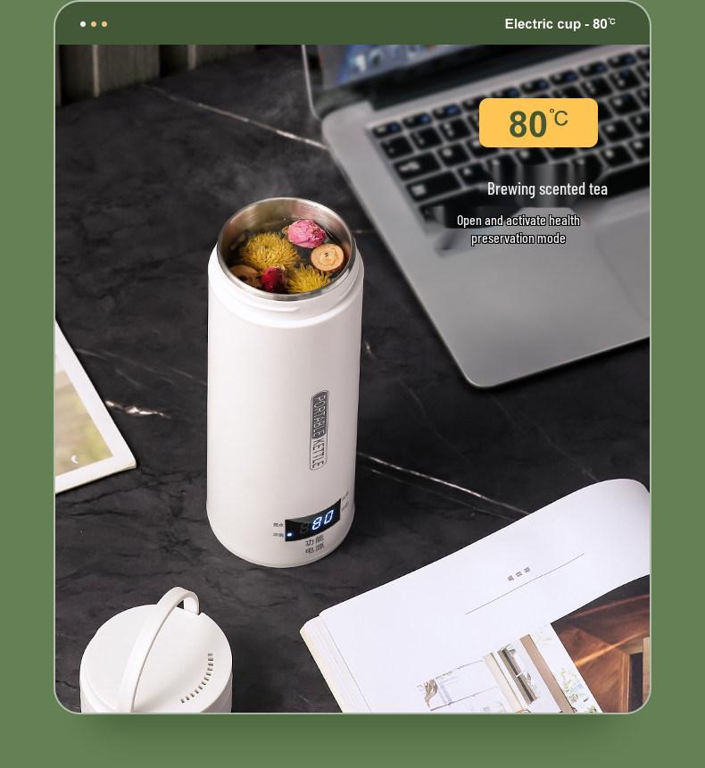 High-Value Portable Smart Thermos: Integrated Heat-Retaining Water Boiler for Home, Office, and Travel