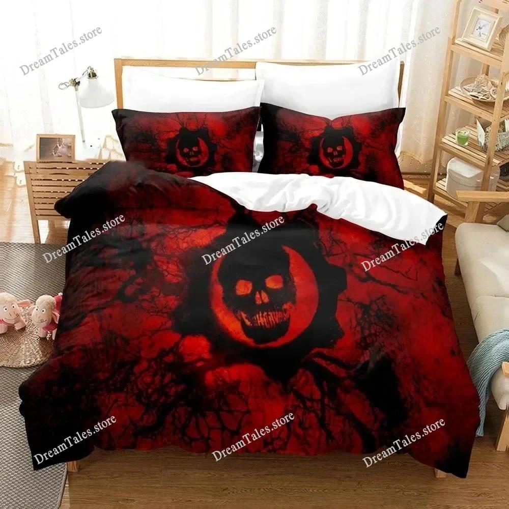 Dark Satanic Bedding Set Boys Girls Twin Queen Size Duvet Cover Pillowcase Bed Kids Adult Fashion Home Textileextile Luxury Gift