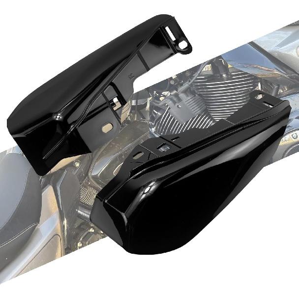 

Motorcycle Mid-Frame Air Deflector Heat Shield Fit for Harley Touring Street Glide Road Glide FLHX FLTRX FLTRXSE CVO Limited 2024-2025 (Chrome) чёрный