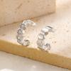 Punk Metal Zircon Ear Cuff Ear Clip for Women Geometric Hexagonal No Pierced Earcuff Clips Earrings Fashion Party Jewelry Gifts