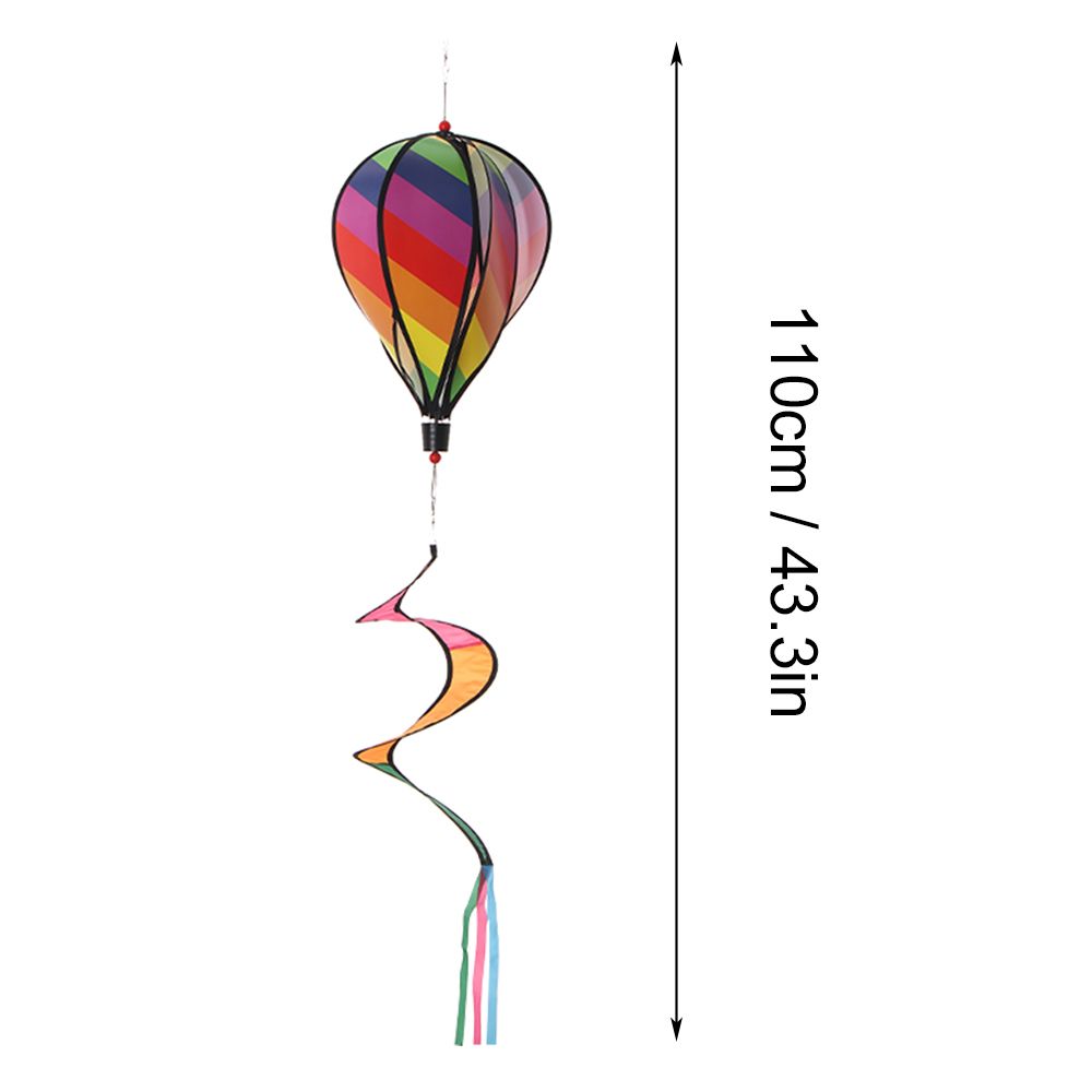 Revolving Colorful Yard Decor Lawn Outdoor Lawn Decorations Windmills Whirlygig Toys Hot Air Balloon Wind Spinners Pinwheels