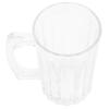 Beer Mug Large Capacity Acrylic Beer Drinking Cup 390Ml Handle Household Bar Water Cup for Home Restaurant Party