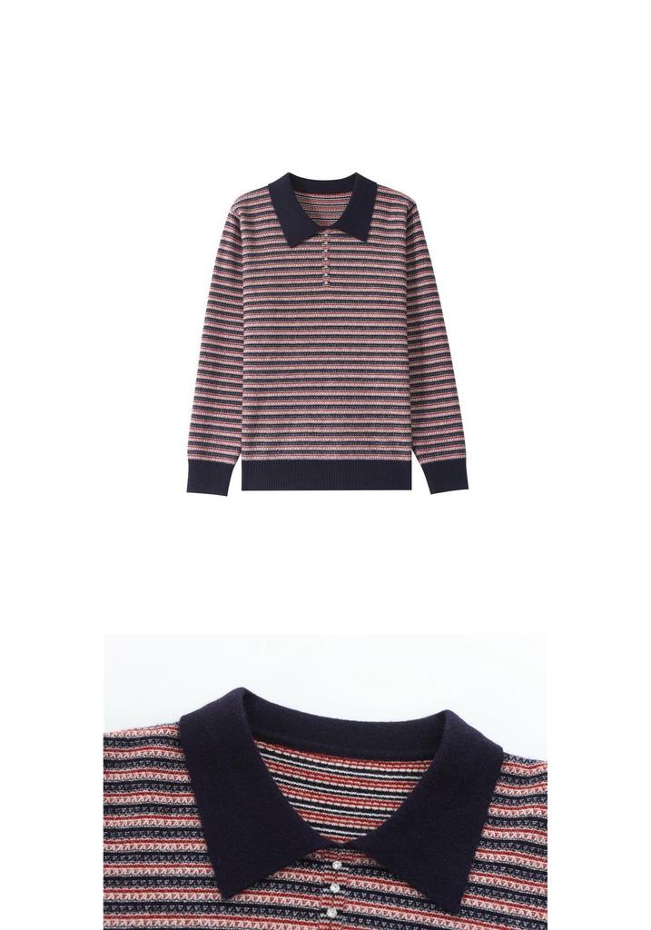 Mom's Winter Wear Lapel Knit Loose Sweater: 2026 New Style Autumn & Winter Base Layer for Middle-Aged and Elderly