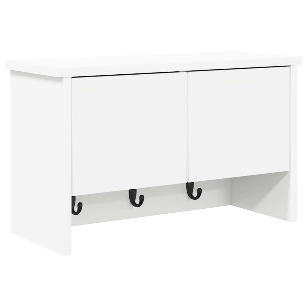 Wall Mounted Nightstand White 50 x 20 x 30 cm Engineered Wood