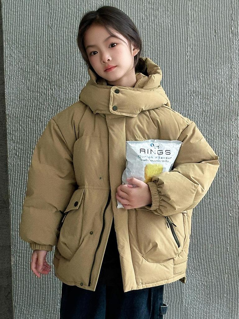 Children's 2025 Winter Down Jacket for Boys and Girls - Thick, 90% Down, Available in Small, Medium, and Large.