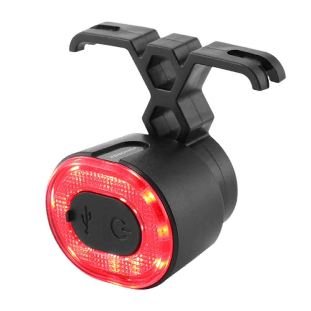 

COB Cycling Tail Lamp Type-C Charging Auto Brake Sensing Light 4 Modes Cycling Warning Flashlight Bicycle Accessories Lights