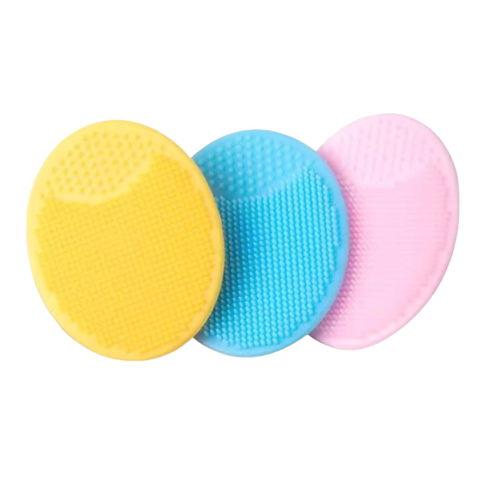 

Baby Shampoo Brush Silicone Baby Bath Sponge Newborn Shampoo And Dandruff Cleaning Brush One Size